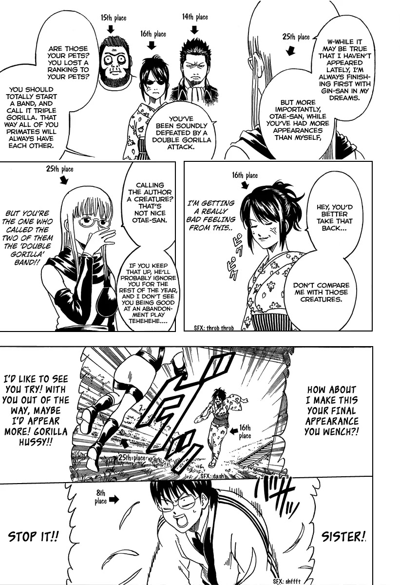 Gintama Chapter 265 page 17 - Chapter 265 : Character Polls and The Like are Crap