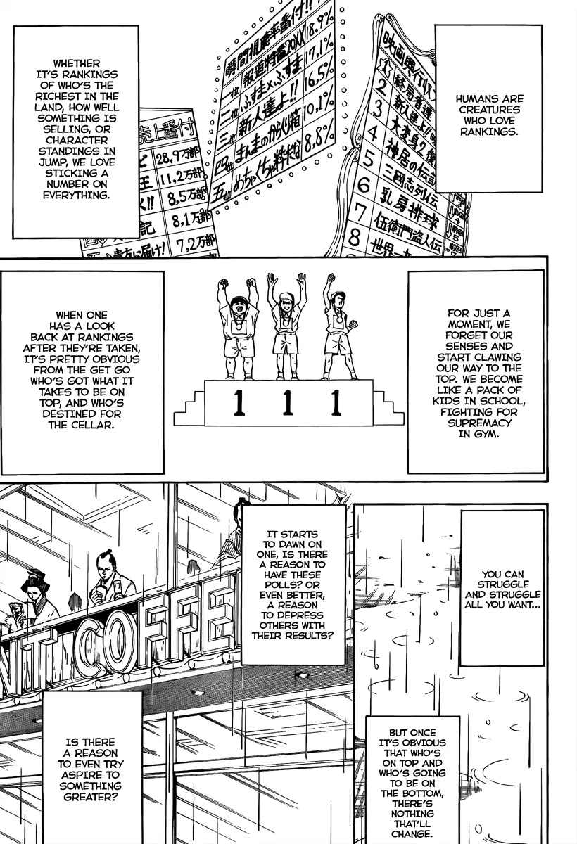 Gintama Chapter 265 page 5 - Chapter 265 : Character Polls and The Like are Crap