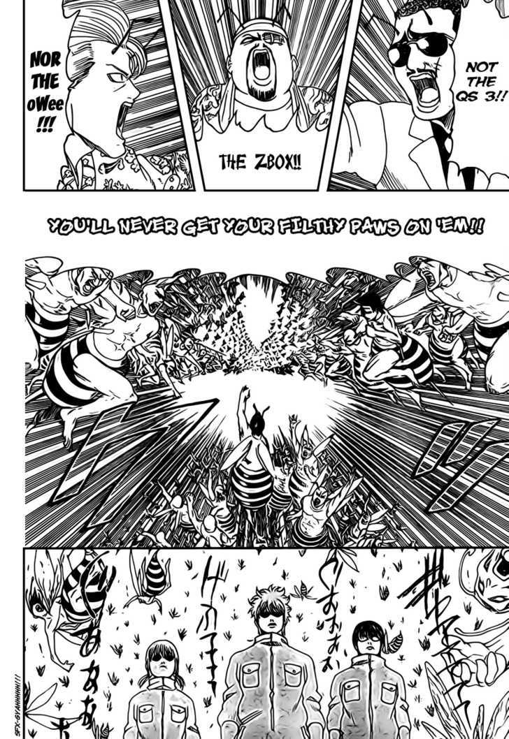 Gintama Chapter 269 page 19 - Chapter 269 : It's only a superstition that bees stings go away when you piss on them. In reality it's just a great way to get germs, so be careful!