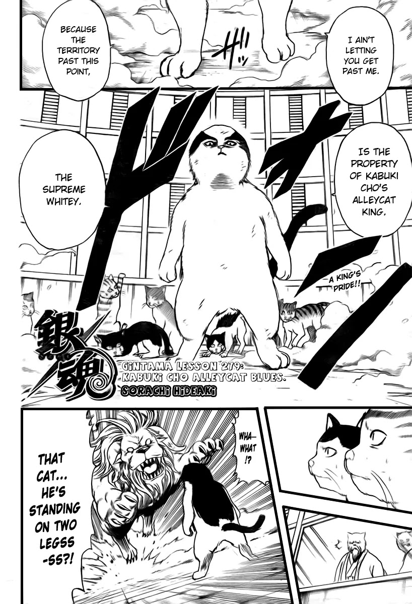 Gintama Chapter 279 page 2 - Chapter 279 : Kabuki cho Alleycat blues