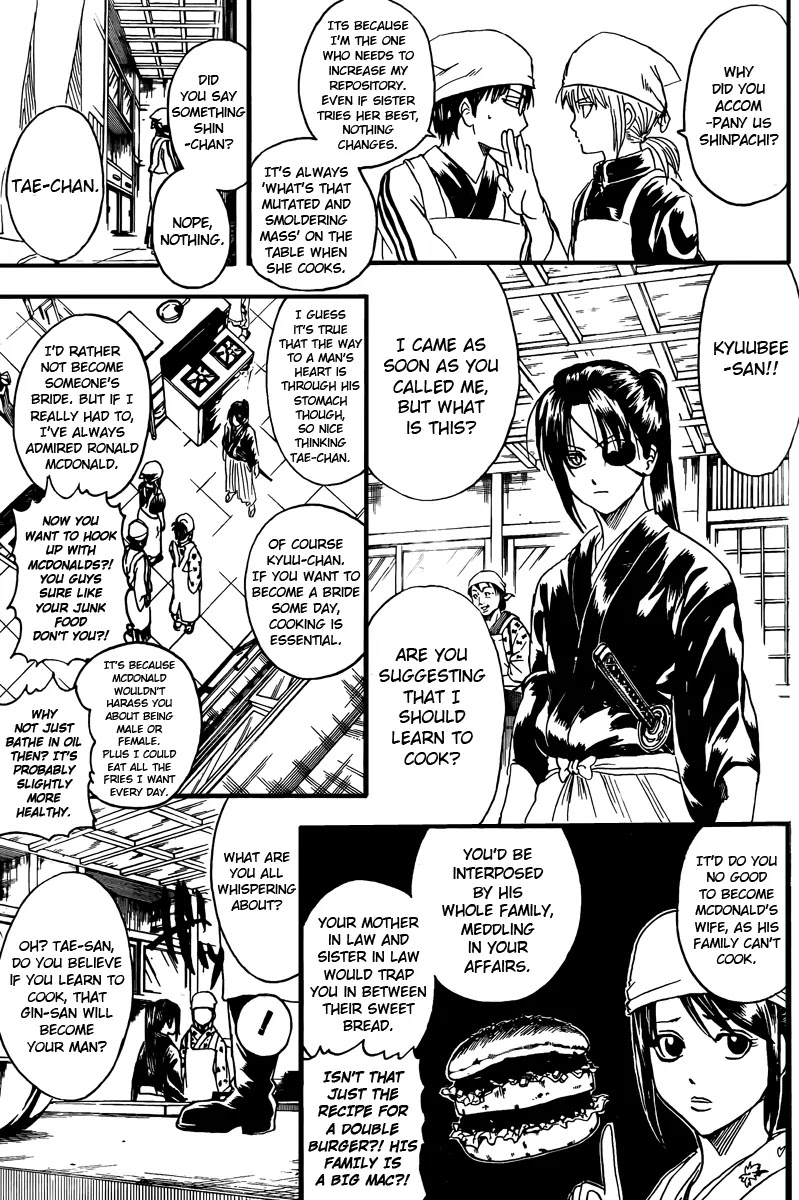 Gintama Chapter 280 page 5 - Chapter 280 : Cooking is Willpower.