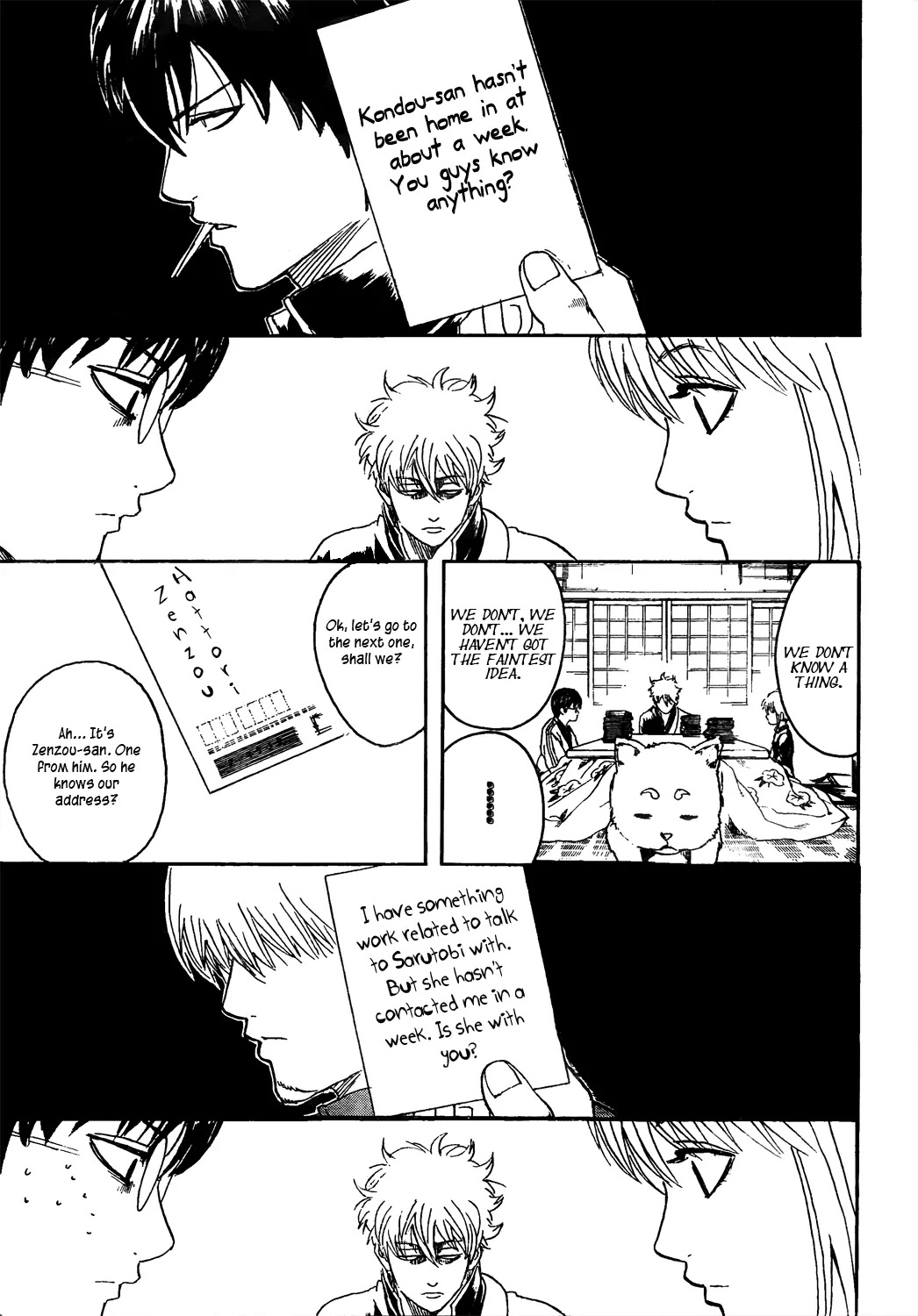 Gintama Chapter 294 page 11 - Chapter 294 : Do New Years Cards with Calligraphy Pens