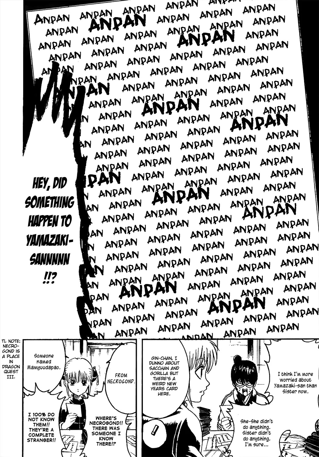 Gintama Chapter 294 page 14 - Chapter 294 : Do New Years Cards with Calligraphy Pens