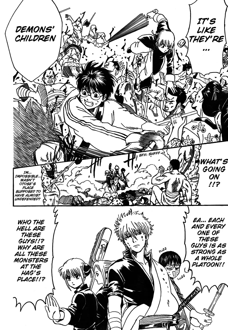 Gintama Chapter 303 page 12 - Chapter 303 : Bonds that can't be cut by 30 volumes' worth of enemies