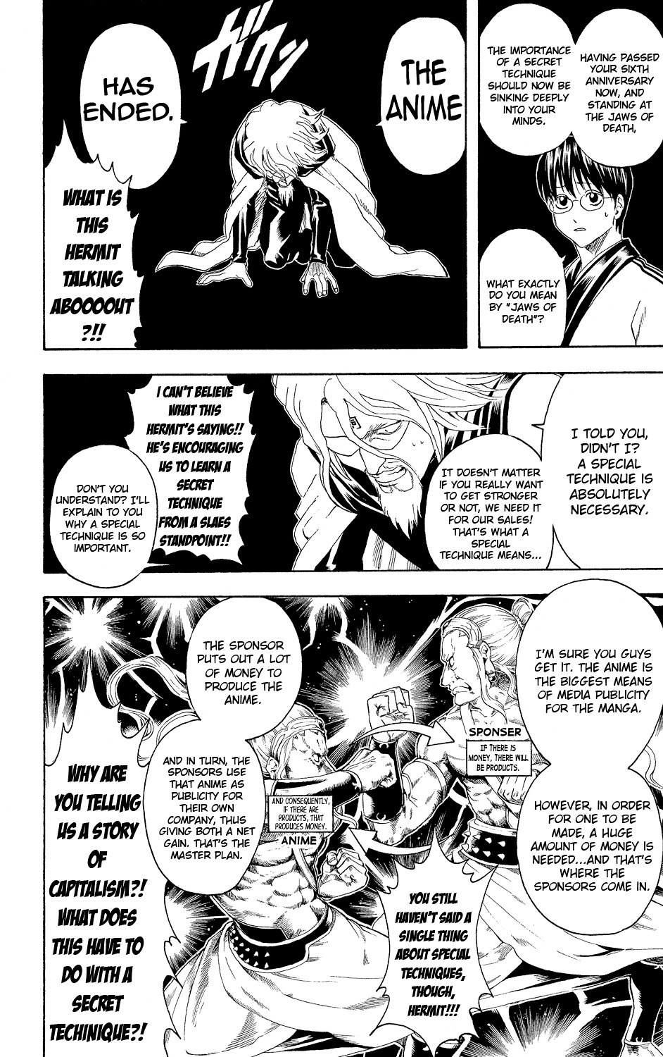Gintama Chapter 312 page 6 - Chapter 312 : Super Special Techniques That Are Too Hard to Command Don't Work