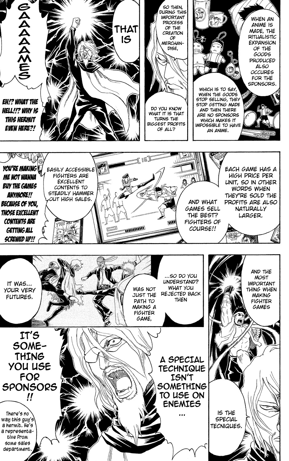 Gintama Chapter 312 page 7 - Chapter 312 : Super Special Techniques That Are Too Hard to Command Don't Work