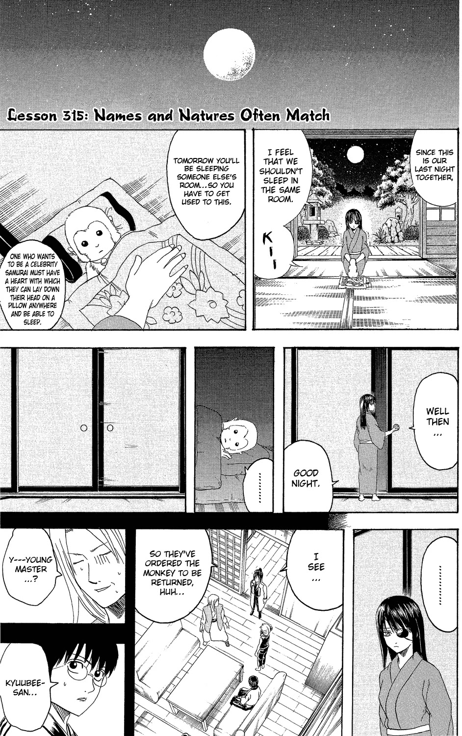 Gintama Chapter 315 page 1 - Chapter 315 : Names and Natures Often Match