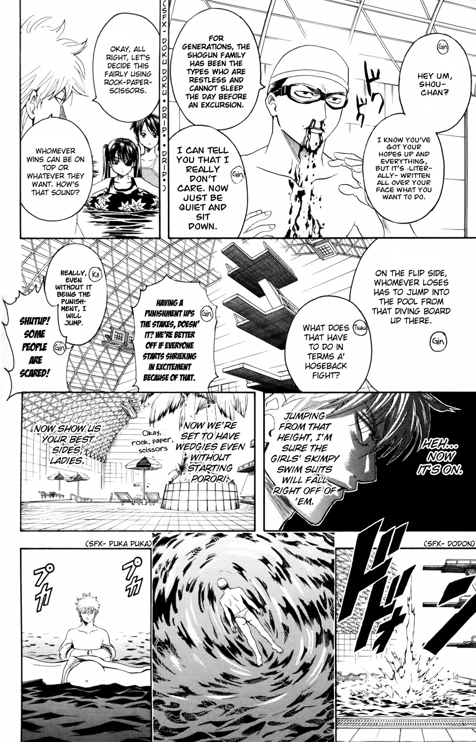 Gintama Chapter 323 page 12 - Chapter 323 : You Can't Say Pool Without Porori