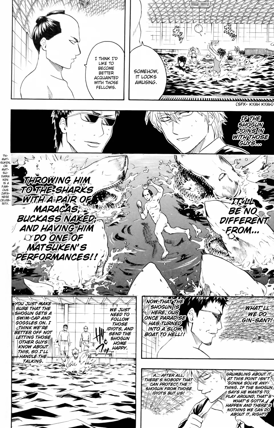 Gintama Chapter 323 page 4 - Chapter 323 : You Can't Say Pool Without Porori
