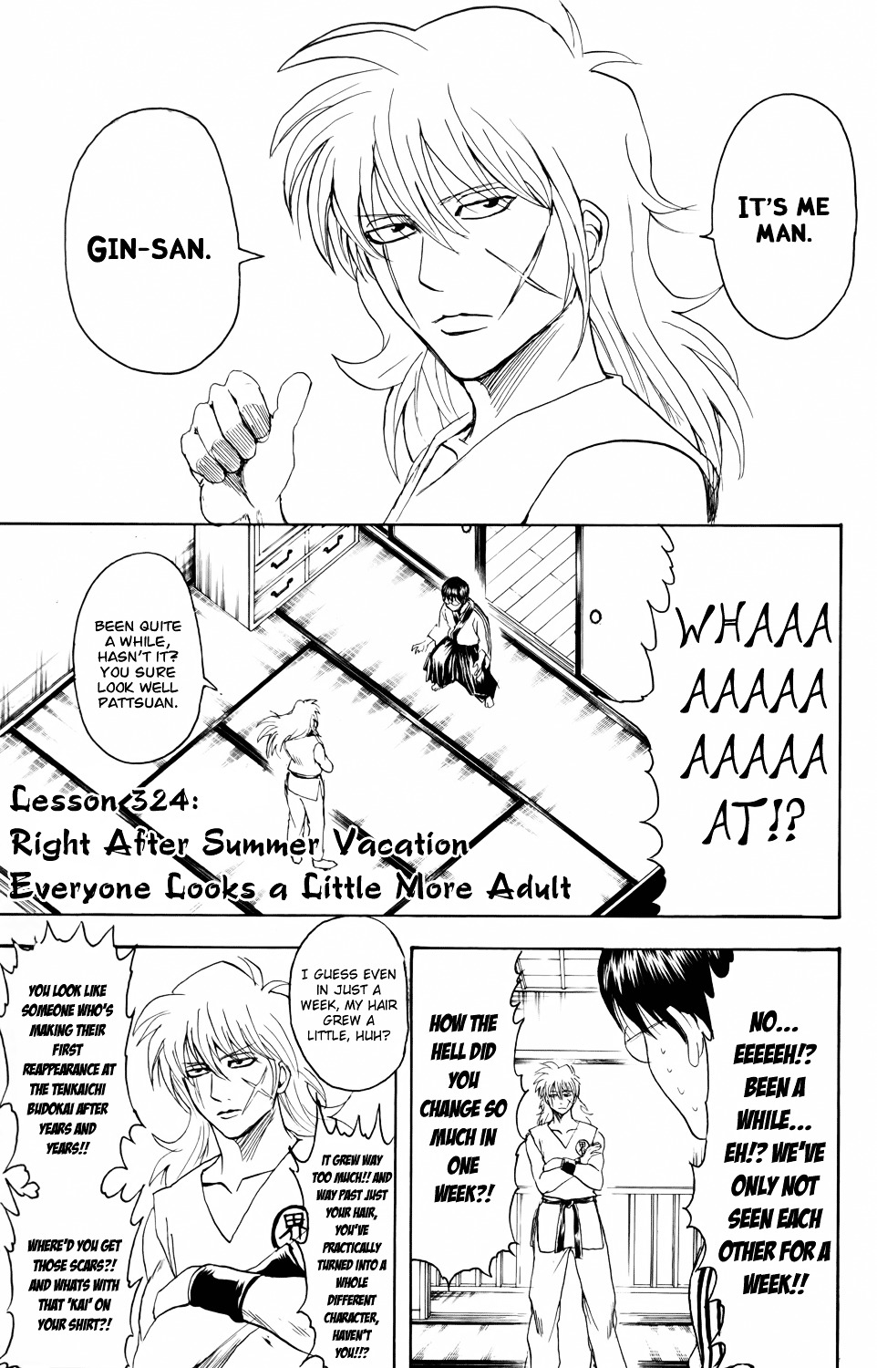 Gintama Chapter 324 page 3 - Chapter 324 : Right After Summer Vacation Everyone Looks A Little More Adult