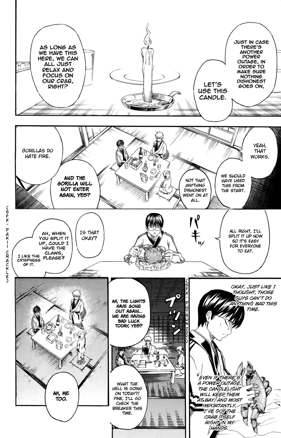 Gintama Chapter 327 page 8 - Chapter 327 : Candles Are a Bit Exciting Aren't They?