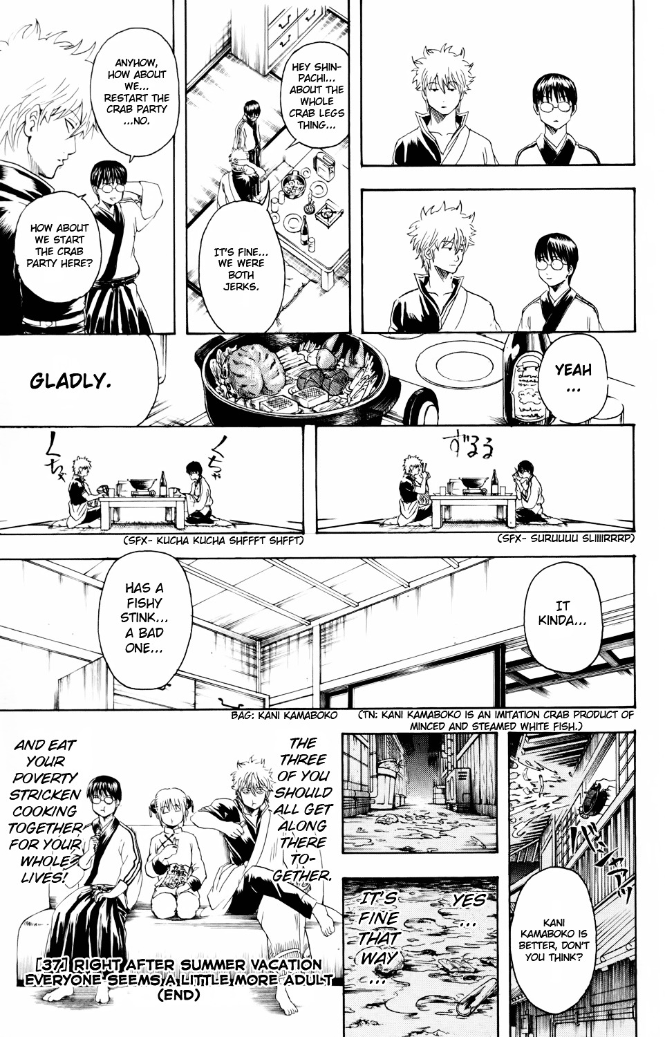 Gintama Chapter 328 page 19 - Chapter 328 : Crab Claws are Pincers that Sever Bonds
