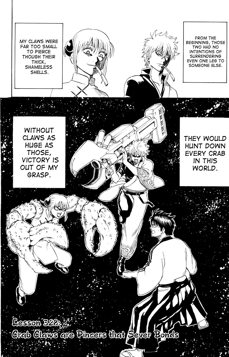 Gintama Chapter 328 page 2 - Chapter 328 : Crab Claws are Pincers that Sever Bonds