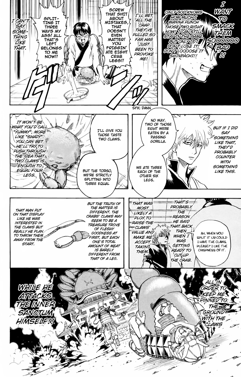Gintama Chapter 328 page 4 - Chapter 328 : Crab Claws are Pincers that Sever Bonds