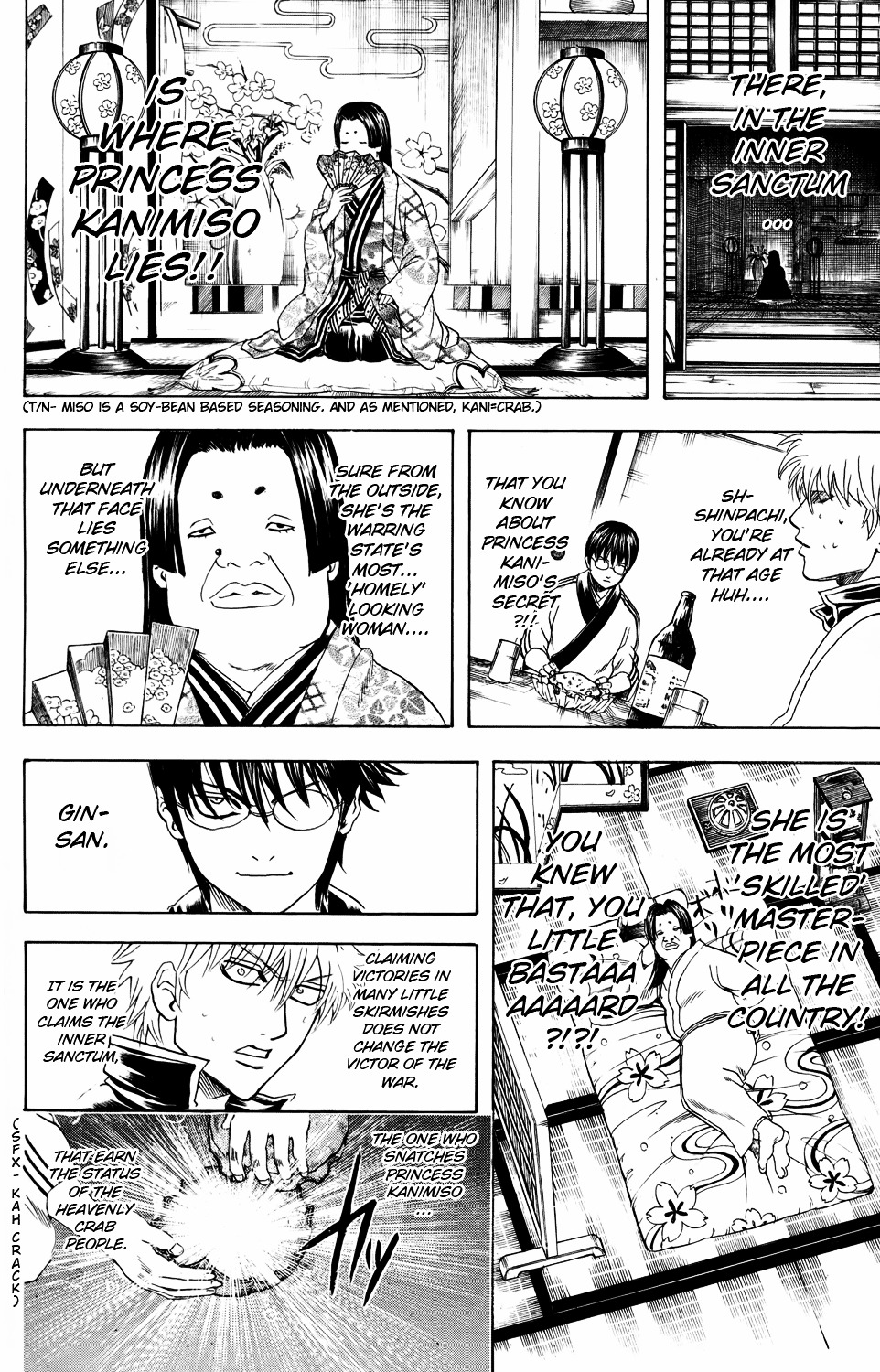 Gintama Chapter 328 page 6 - Chapter 328 : Crab Claws are Pincers that Sever Bonds