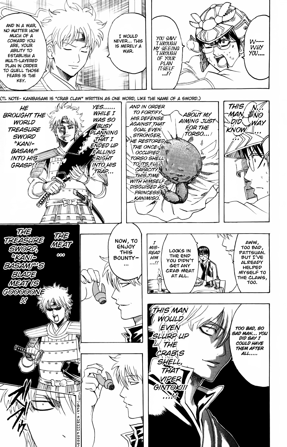 Gintama Chapter 328 page 9 - Chapter 328 : Crab Claws are Pincers that Sever Bonds