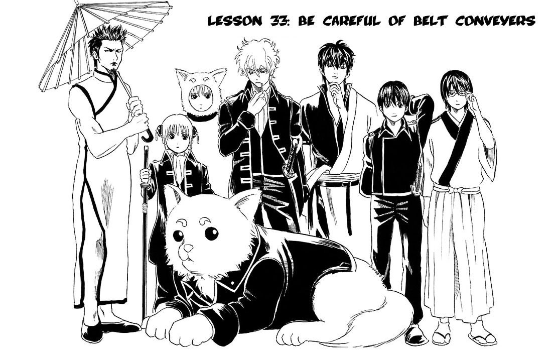 Gintama Chapter 33 page 7 - Chapter 33 : Lesson 33: Be Careful Of Belt Conveyers.