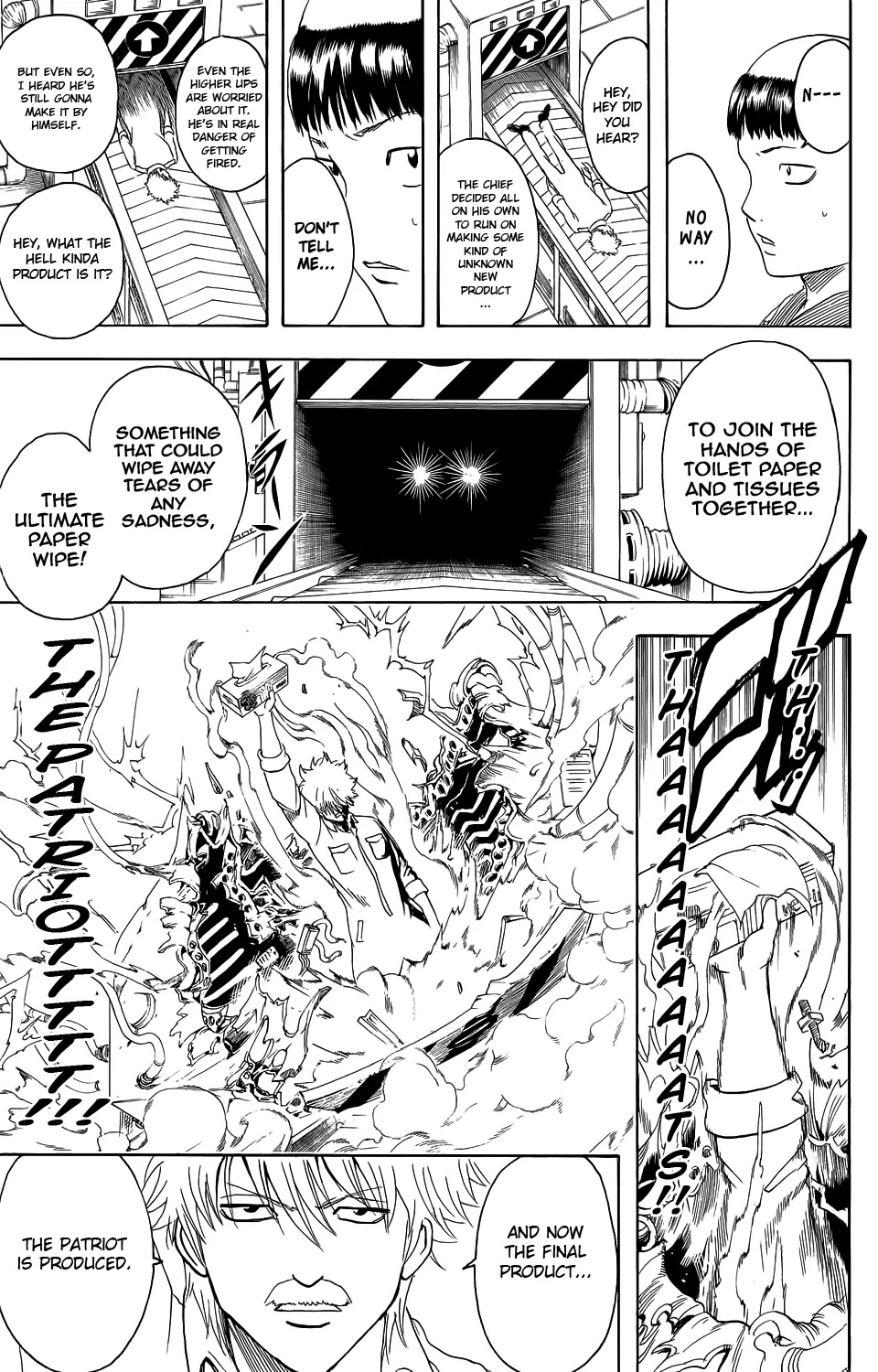 Gintama Chapter 332 page 17 - Chapter 332 : To Be Honest, I Don't Have a Single Memory of Having a Observational Study at a Factory