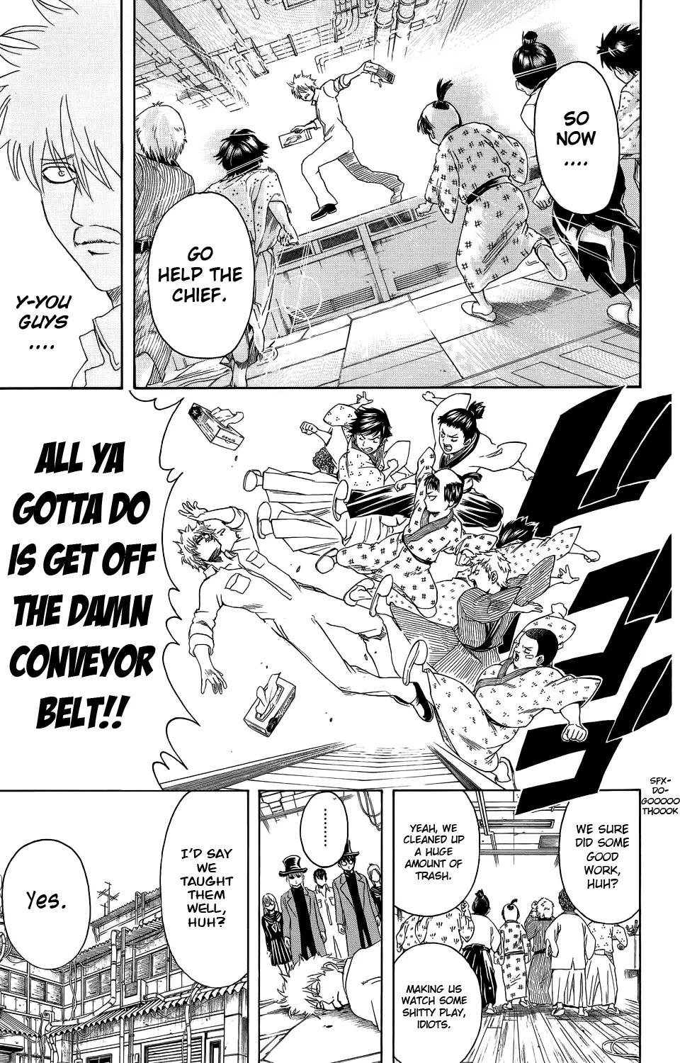 Gintama Chapter 332 page 19 - Chapter 332 : To Be Honest, I Don't Have a Single Memory of Having a Observational Study at a Factory