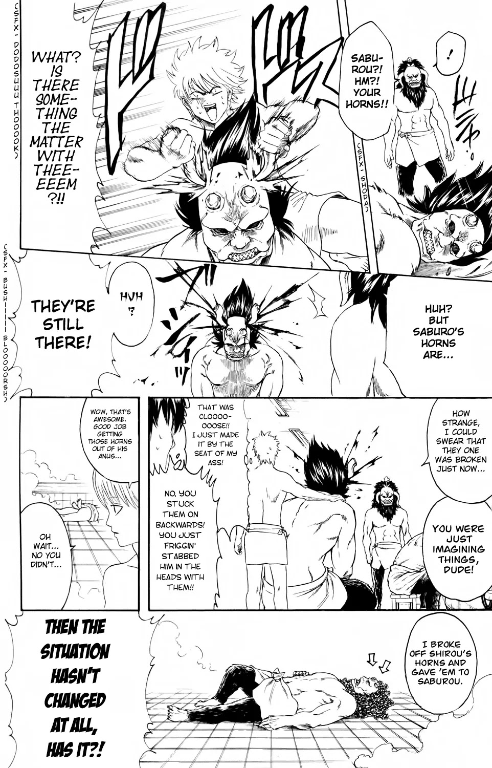 Gintama Chapter 335 page 23 - Chapter 335 : If Camilla Fans And Vidal Sasoon Fans And Timote Fans All Wash Each Others Backs, They're One