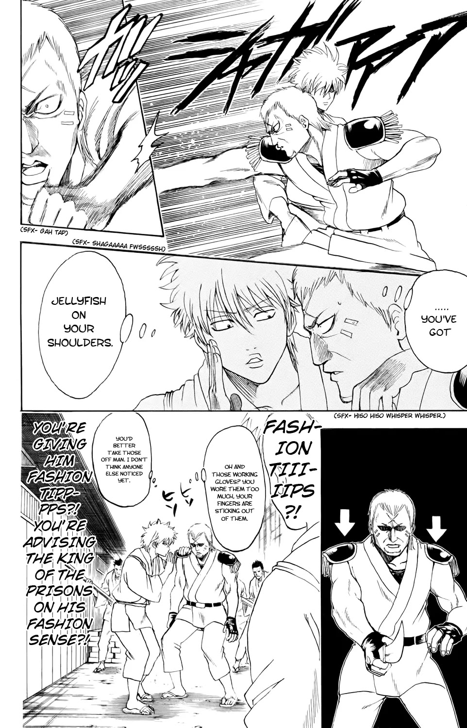 Gintama Chapter 340 page 14 - Chapter 340 : Sure Prison Break Season, Two Still Had Some Prison Breaking, But Then It Was The Prison That Is This Rotten Society So You Can still Call It Prison Break