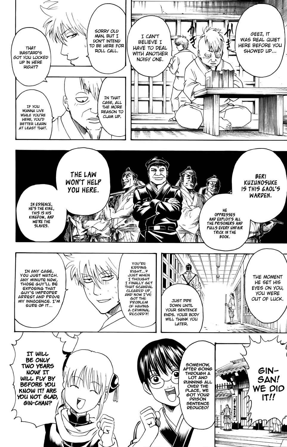 Gintama Chapter 340 page 4 - Chapter 340 : Sure Prison Break Season, Two Still Had Some Prison Breaking, But Then It Was The Prison That Is This Rotten Society So You Can still Call It Prison Break