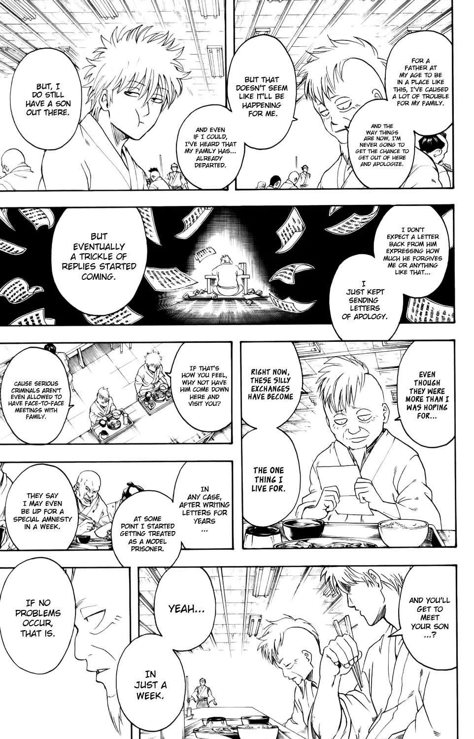 Gintama Chapter 340 page 9 - Chapter 340 : Sure Prison Break Season, Two Still Had Some Prison Breaking, But Then It Was The Prison That Is This Rotten Society So You Can still Call It Prison Break