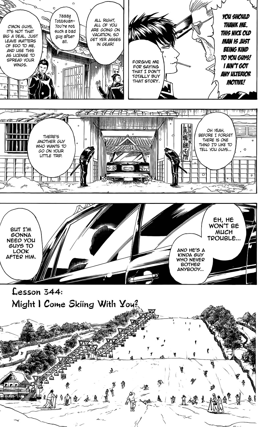 Gintama Chapter 344 page 12 - Chapter 344 : I Daresay, May I Come Skiing with You?
