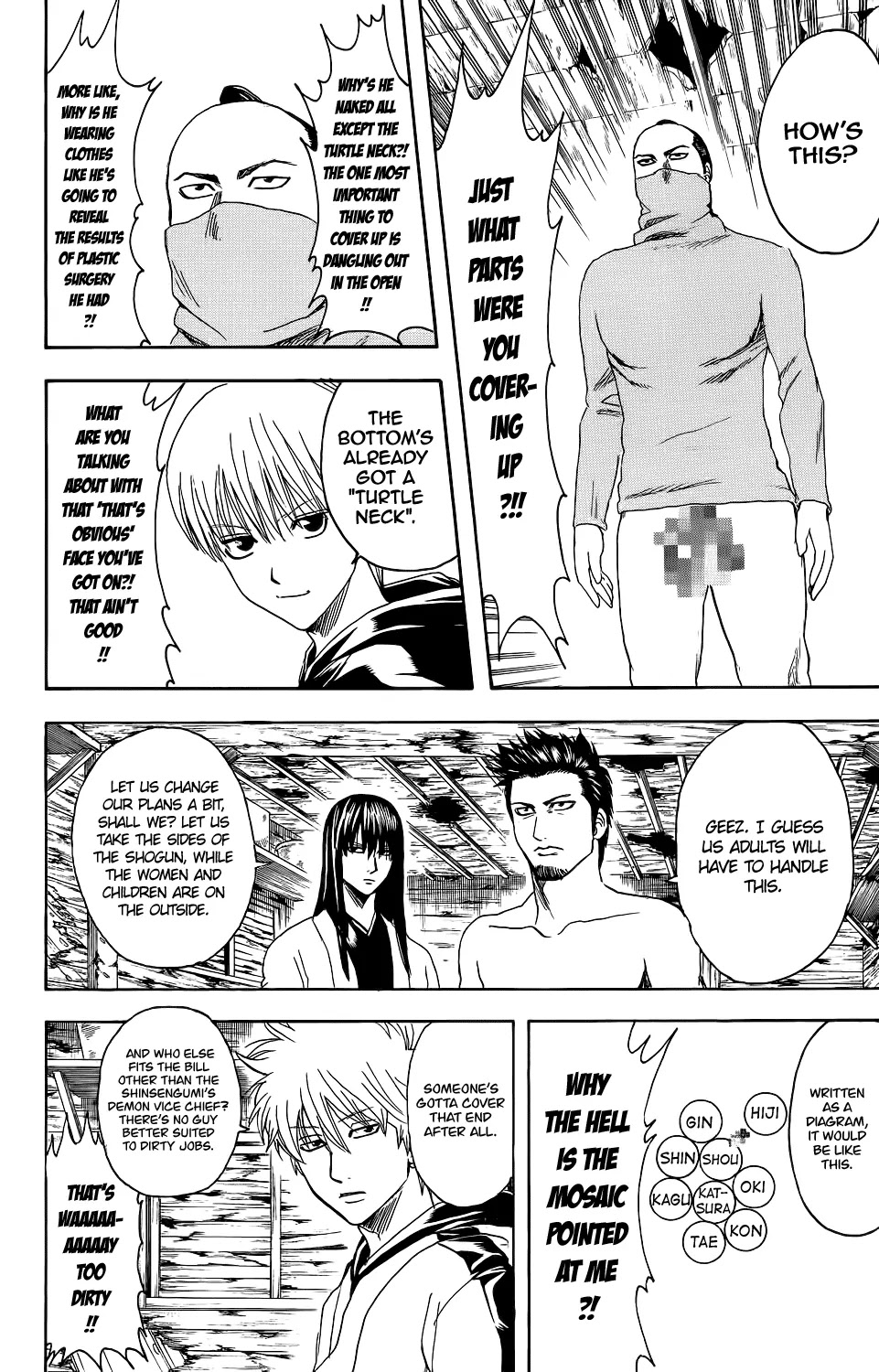 Gintama Chapter 346 page 14 - Chapter 346 : We Can't Take a Company Vacation There!!