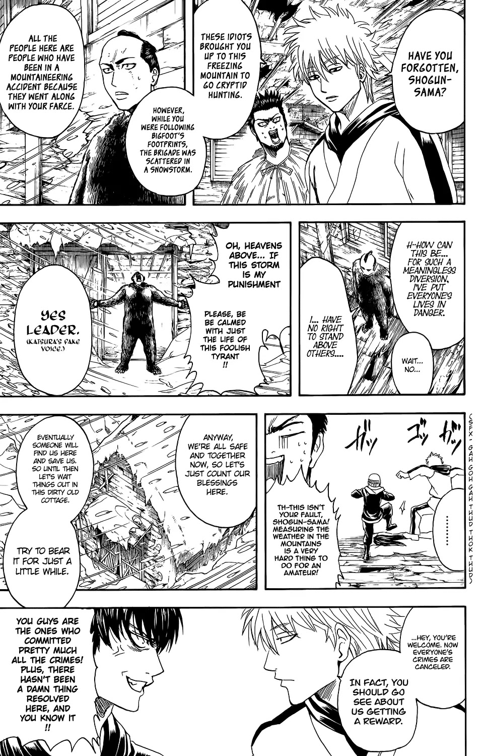 Gintama Chapter 346 page 9 - Chapter 346 : We Can't Take a Company Vacation There!!