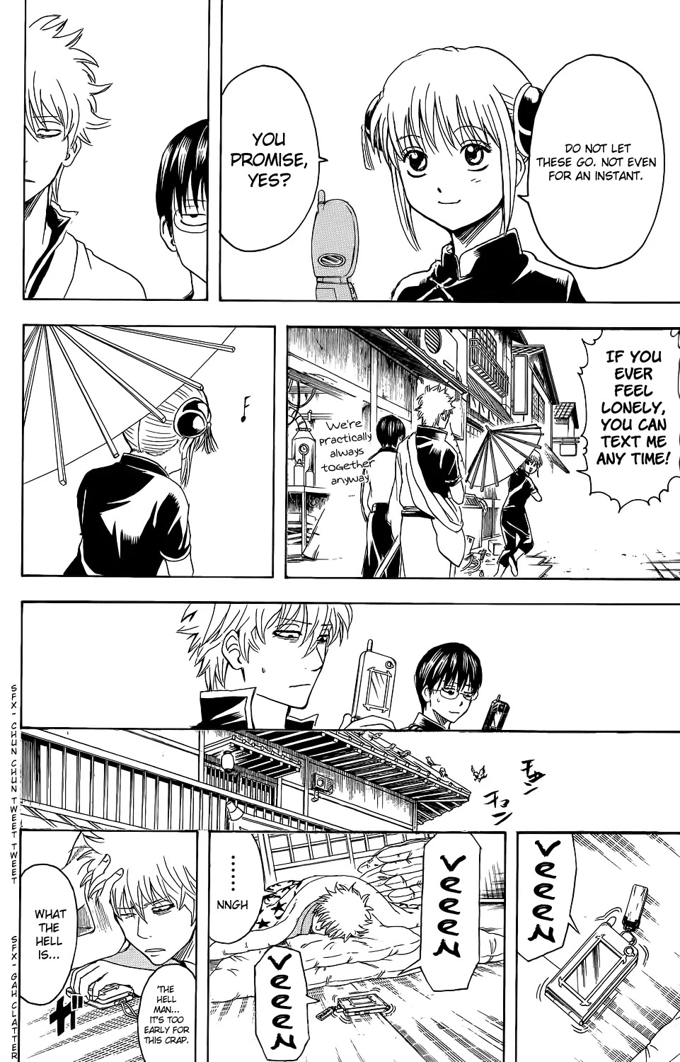 Gintama Chapter 351 page 10 - Chapter 351 : Thinking of a Title for This Thing That Sounds Like a Text Message Subject Was a Pain in the Ass