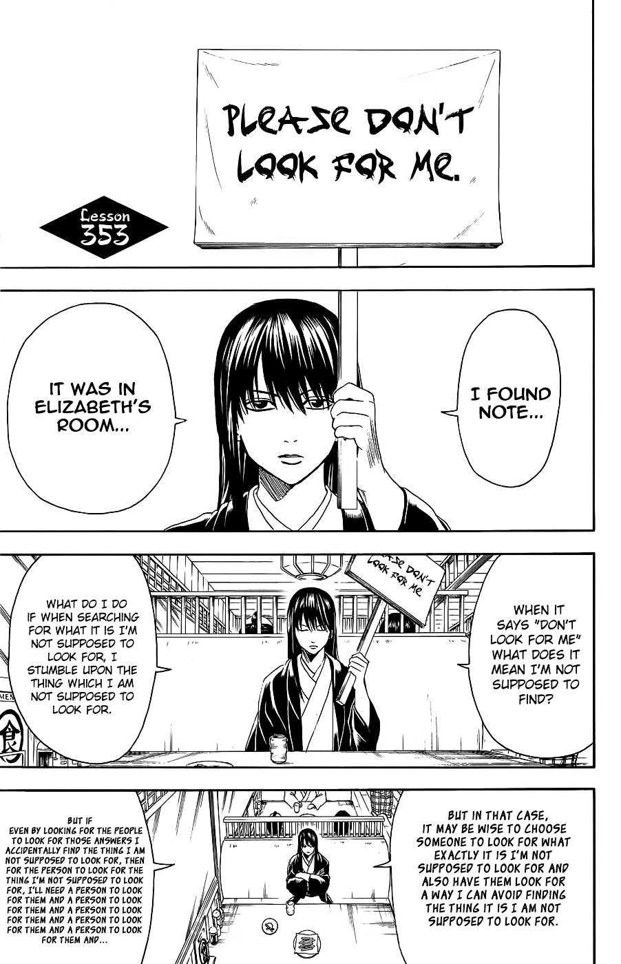 Gintama Chapter 353 page 10 - Chapter 353 : Picture Story Show, Dream Story Show, I Don't Wanna Know