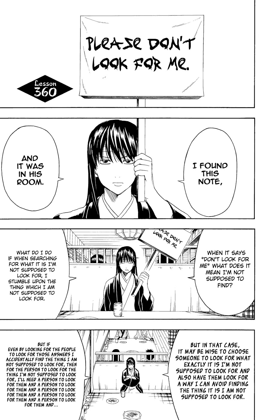 Gintama Chapter 360 page 1 - Chapter 360 : Don't say Sayonaraion