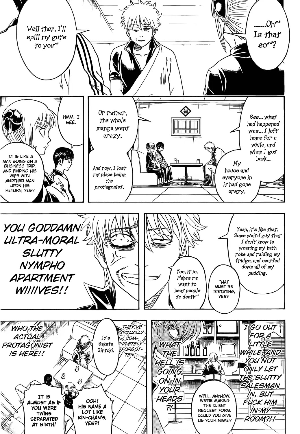 Gintama Chapter 372 page 9 - Chapter 372 : Nobody with a Straight Perm is a Bad Guy