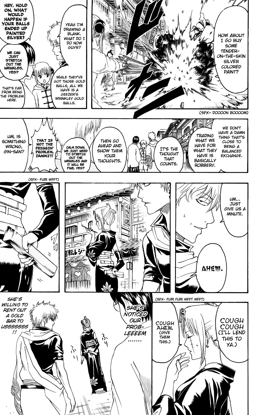 Gintama Chapter 382 page 11 - Chapter 382 : Otoshidama's Compatibility with Dirty Jokes is Outstanding