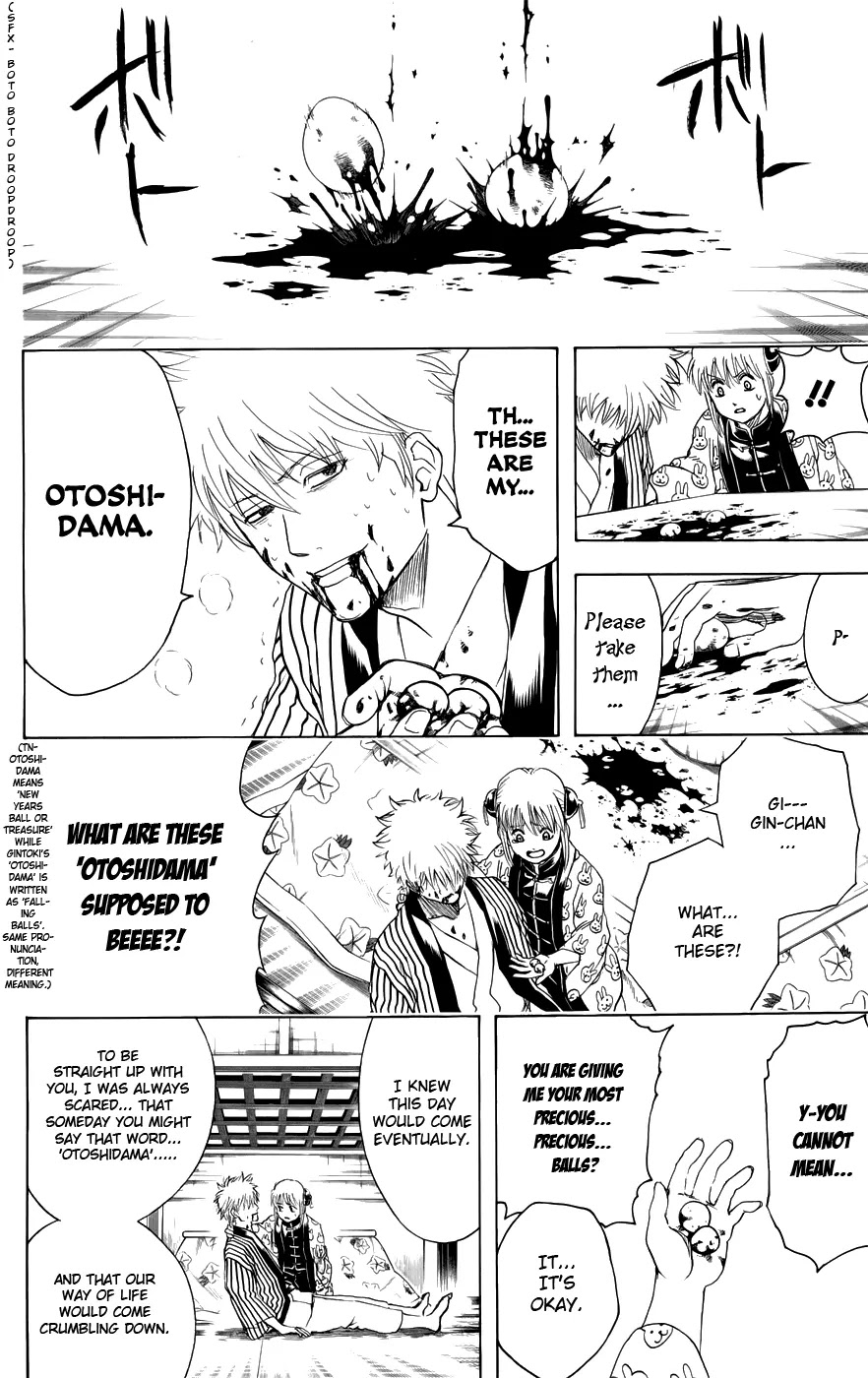 Gintama Chapter 382 page 4 - Chapter 382 : Otoshidama's Compatibility with Dirty Jokes is Outstanding