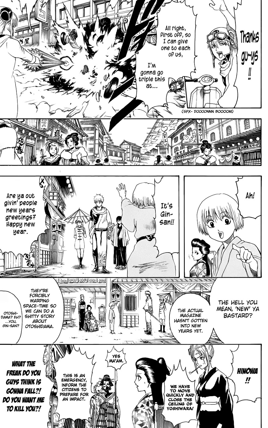 Gintama Chapter 382 page 9 - Chapter 382 : Otoshidama's Compatibility with Dirty Jokes is Outstanding