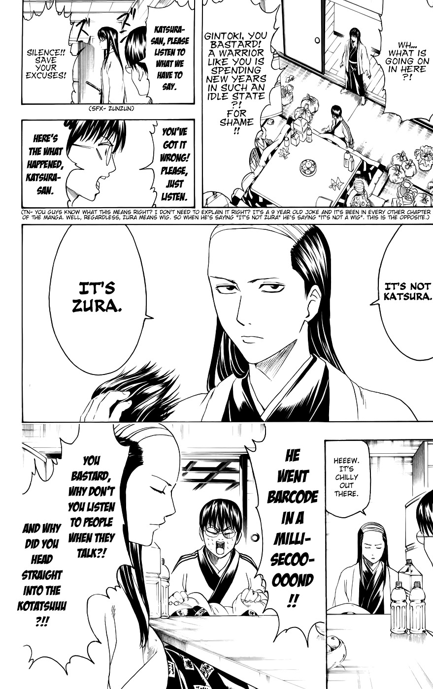 Gintama Chapter 383 page 10 - Chapter 383: When You're Sleeping Under a Kotatsu, Be Careful You Don't Cook Your ...tama