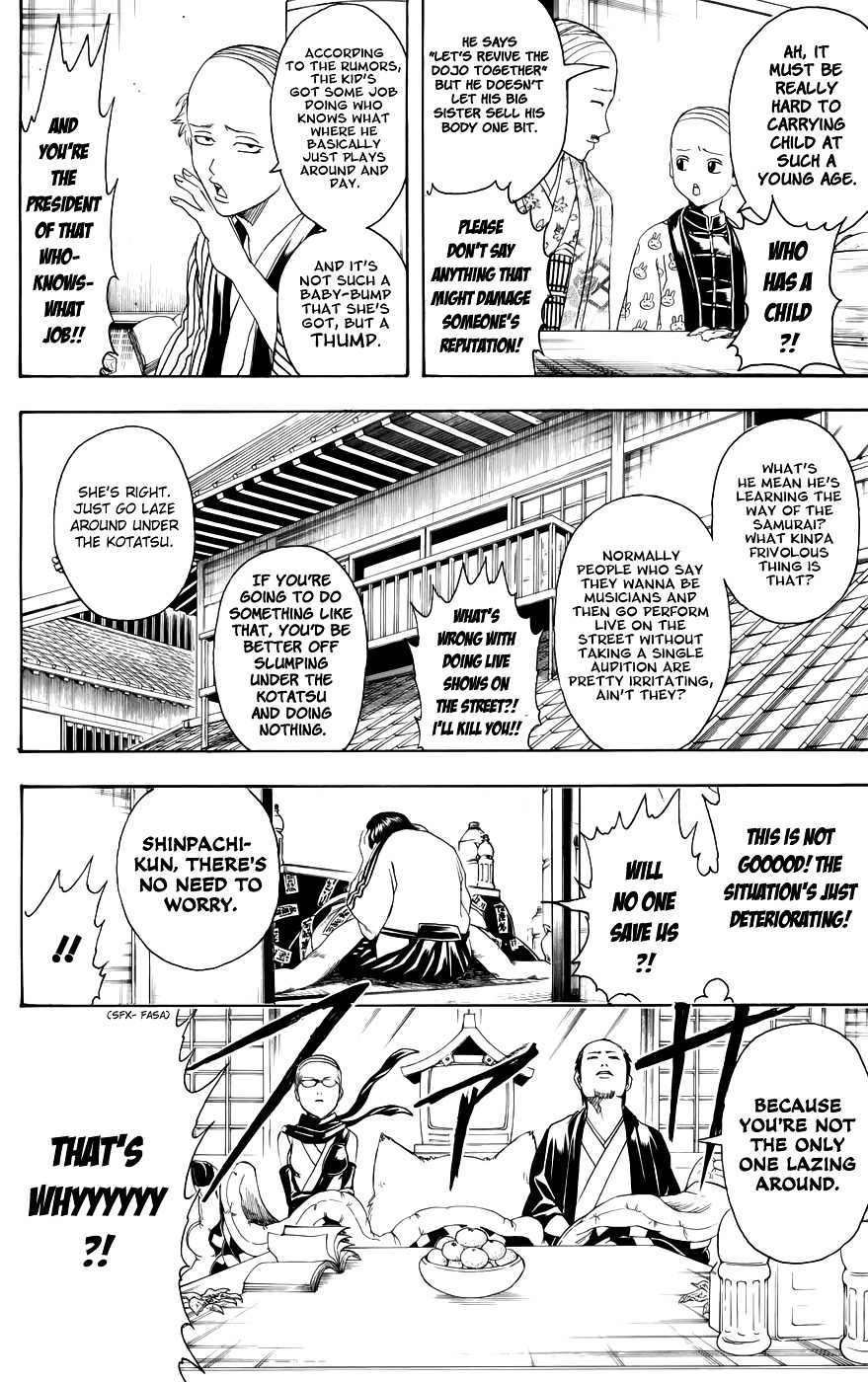 Gintama Chapter 383 page 14 - Chapter 383: When You're Sleeping Under a Kotatsu, Be Careful You Don't Cook Your ...tama