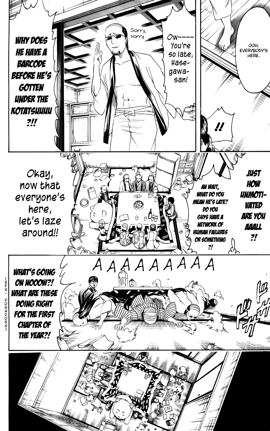 Gintama Chapter 383 page 16 - Chapter 383: When You're Sleeping Under a Kotatsu, Be Careful You Don't Cook Your ...tama