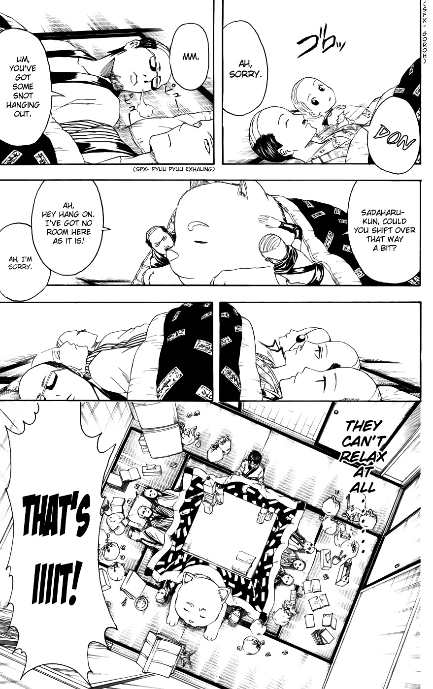 Gintama Chapter 383 page 17 - Chapter 383: When You're Sleeping Under a Kotatsu, Be Careful You Don't Cook Your ...tama