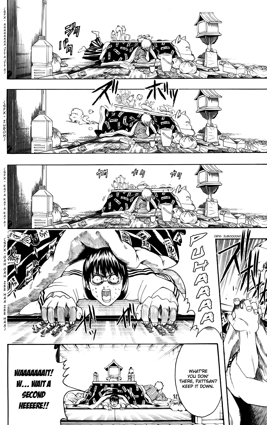 Gintama Chapter 383 page 6 - Chapter 383: When You're Sleeping Under a Kotatsu, Be Careful You Don't Cook Your ...tama