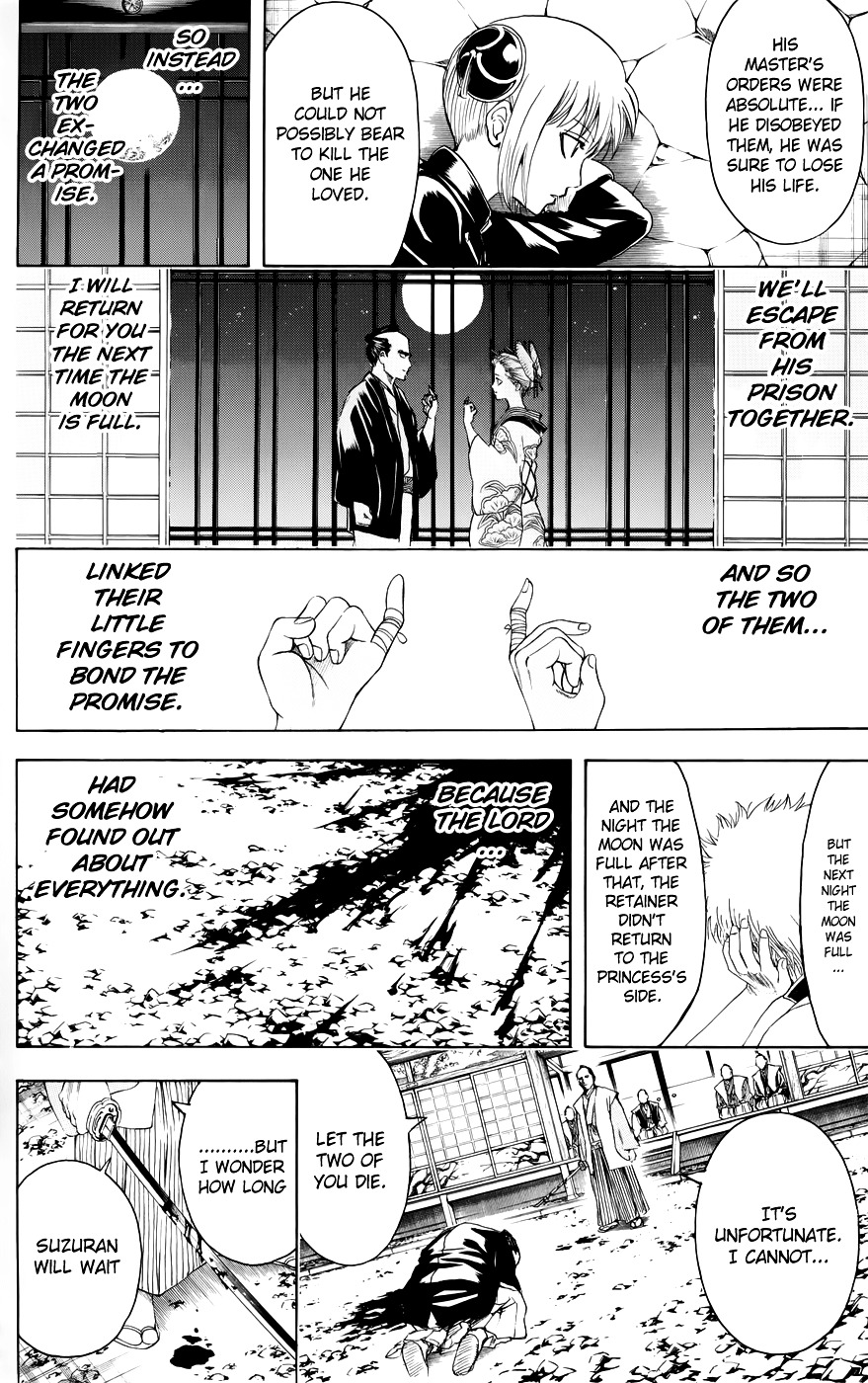Gintama Chapter 389.2 page 14 - Chapter 389 (v2) : Sleepovers are Where You Get Pranked by the Guys That Go to Sleep Fi...