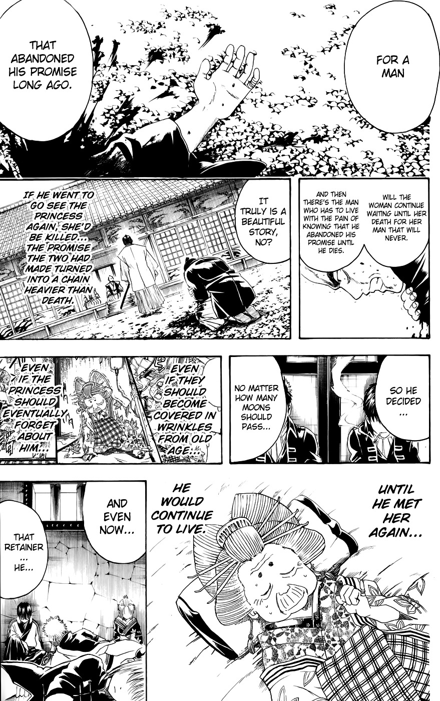 Gintama Chapter 389.2 page 15 - Chapter 389 (v2) : Sleepovers are Where You Get Pranked by the Guys That Go to Sleep Fi...