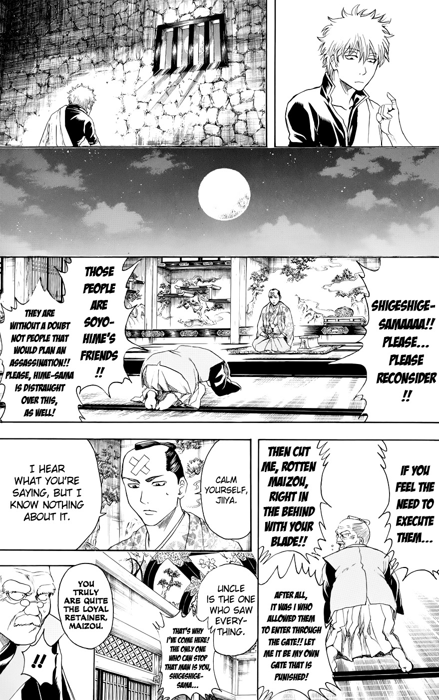 Gintama Chapter 389.2 page 8 - Chapter 389 (v2) : Sleepovers are Where You Get Pranked by the Guys That Go to Sleep Fi...