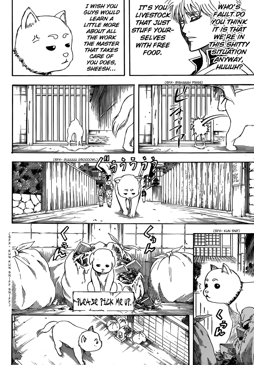 Gintama Chapter 401 page 4 - Chapter 401 : Dog Food Has Less Taste than it Appears to
