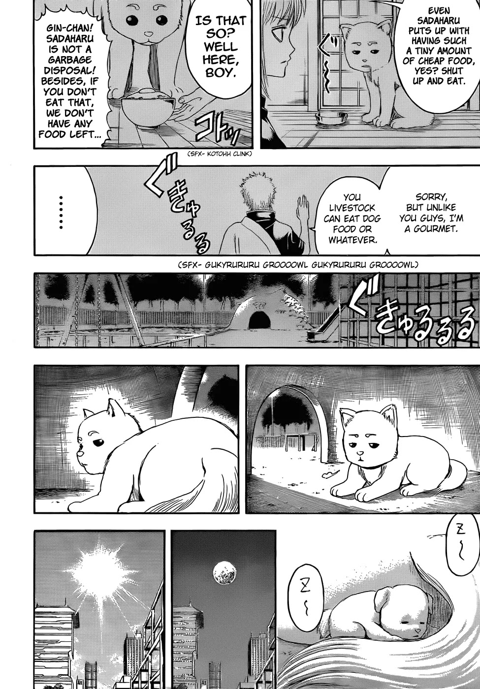 Gintama Chapter 401 page 8 - Chapter 401 : Dog Food Has Less Taste than it Appears to