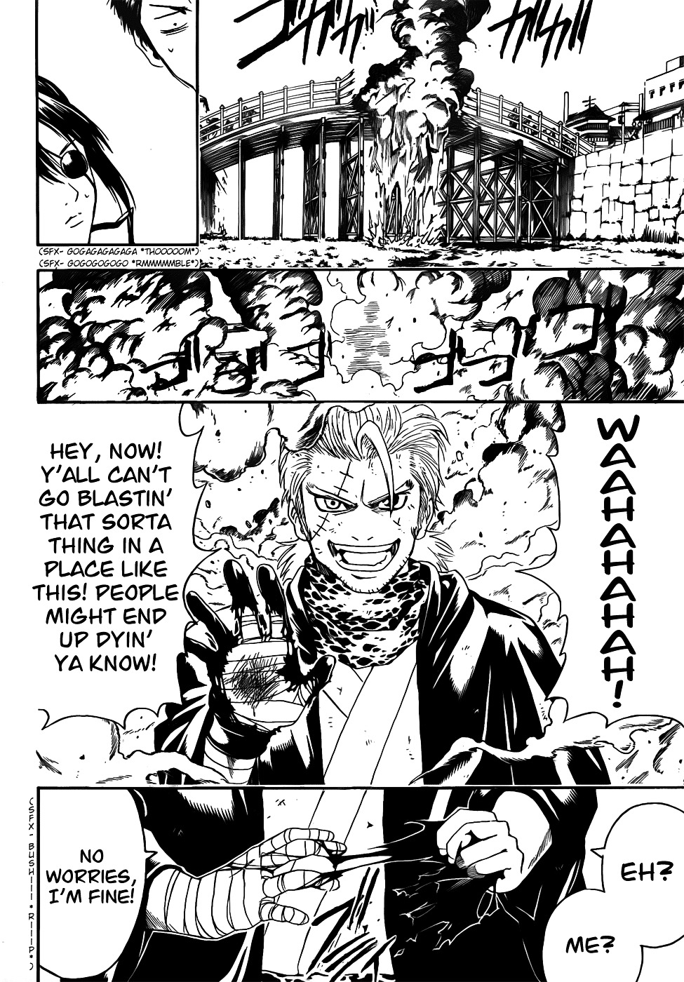 Gintama Chapter 403 page 18 - Chapter 403 : The Sound of the Thing Called a Beam Shoots Through All People