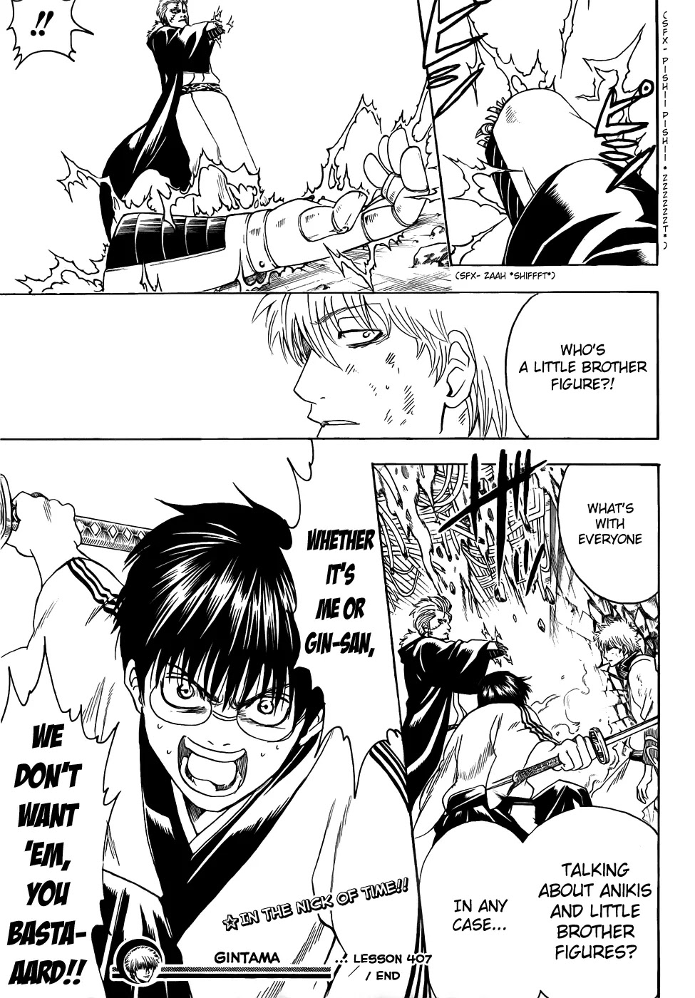 Gintama Chapter 407 page 19 - Chapter 407 : We Don't Want 'em, You Bastard