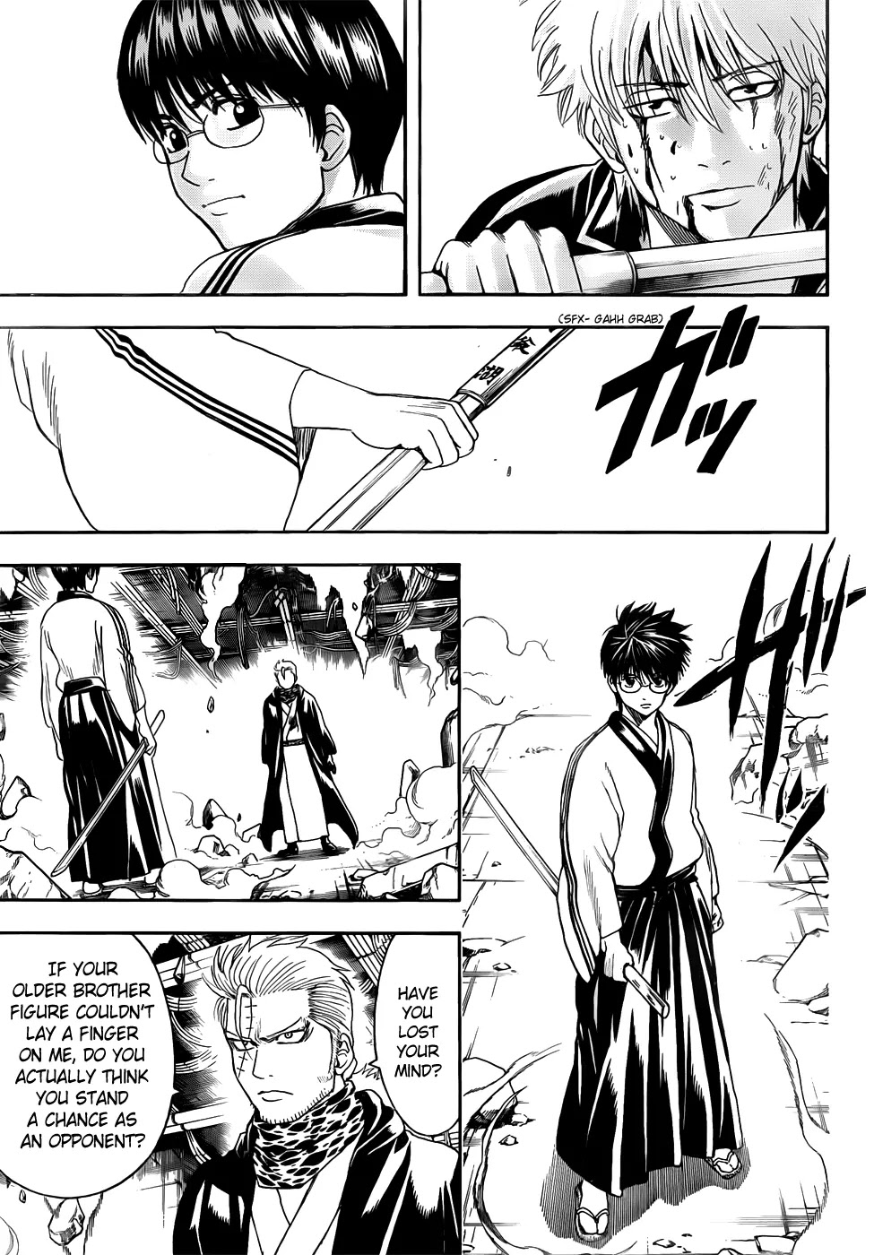 Gintama Chapter 408 page 11 - Chapter 408 : Shin-boy and Hajime-nii